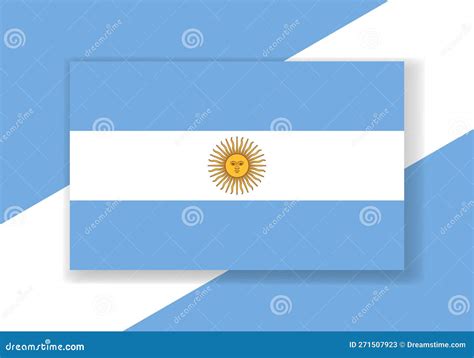 Vector Argentina Flag. Country Flag Design. Flat Vector Flag Stock ...
