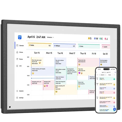 Dragon Touch 10 1 Inch Digital Calendar Chore Chart Interactive ...