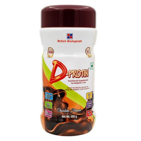 Buy D-Protin Chocolate Flavour Nutrition Powder, 200 gm | 19 Minutes ...