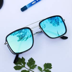 Buy jiebo Aviator, Rectangular Sunglasses Blue For Men Online @ Best ...