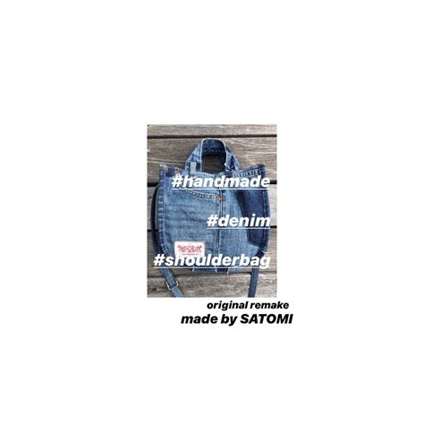 R型 デニム ショルダーバッグ | madebysatomi