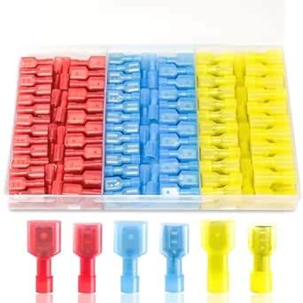 MENTBERY 160PCS Spade Connector kit, 22-10AWG Quick Disconnect Wire ...