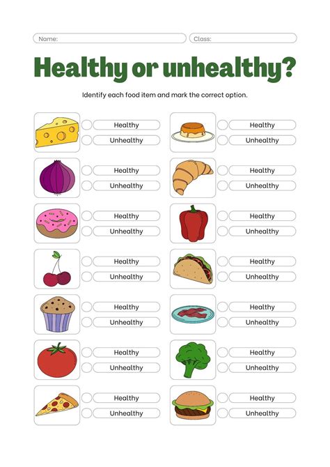 Snacks Worksheet 的图像结果