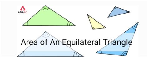Area of Equilateral Triangle Formula with Height