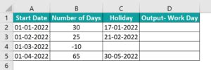Image result for Excel Workday Examples