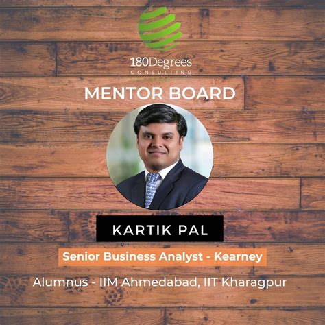 180Degrees Consulting, SRCC is proud to welcome Mr. Kartik Pal on board as one of our esteemed ...