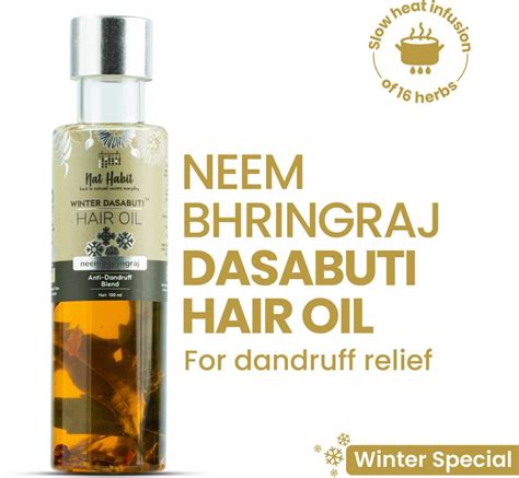 Nat Habit Neem Bhringraj Anti Dandruff Winter Dasabuti Hair Oil - Price ...