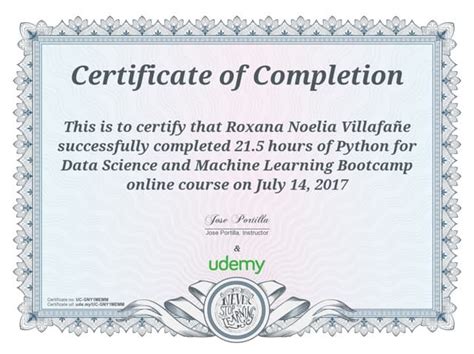 Image result for Udemy Python Developer Certificate Look Like