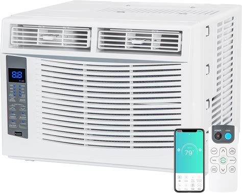 Amazon.com: WiFi Enabled 6,000 BTU Window Air Conditioner, Smart Window ...
