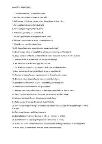 Image result for Abstract Reasoning Patterns