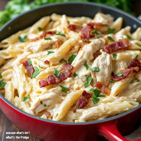 Chicken Bacon Ranch Pasta - Tasty Chow