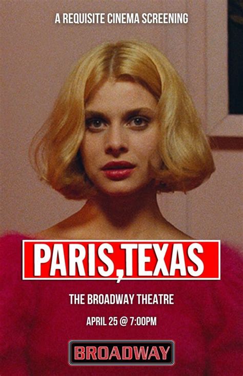 Paris, Texas: A Requisite Cinema Screening, 715 Broadway Avenue ...