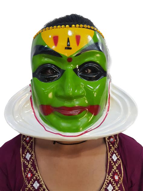Traditional Kathakali Chhau Dance Face Mask Fancy Dress Costume Access ...