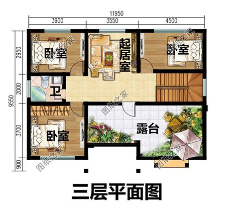 乡下120平米二层楼房设计图，23万就可以建漂亮别墅_二层别墅设计图_图纸之家