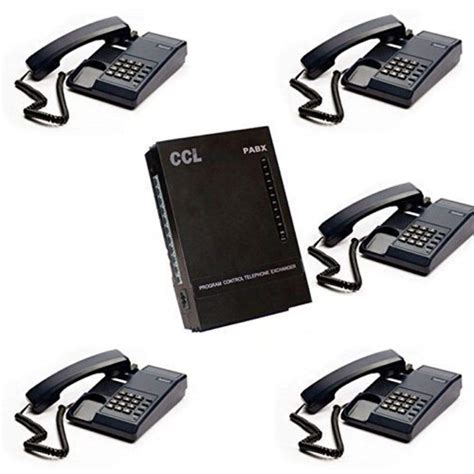 Navkar Systems EPABX 108 Intercom System with 5X Beetel Set : Amazon.in ...