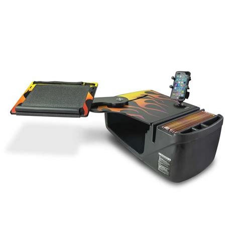 Autoexec Reach Desk Front Seat Hot Rod Orange Flames with Built-in ...