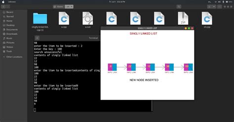 OpenGL Projects: Singly Linked List OpenGL Computer Graphics Program