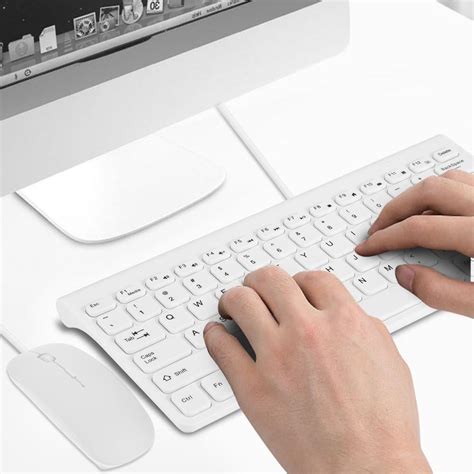 Buy Limouyin Wired Keyboard and Mouse, Ultra-Thin USB Keyboard Optical ...