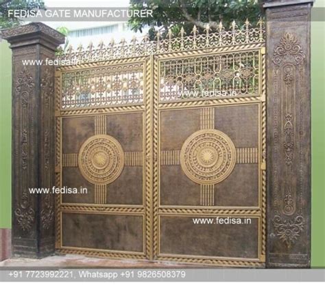 Steel Main Gate Design Home Design Main Gate Compound Wall With Grill ...