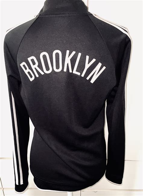 ADIDAS WOMENS ON HOME COURT WNBA BROOKLYN (NETS) ZIP UP BASKETBALL ...