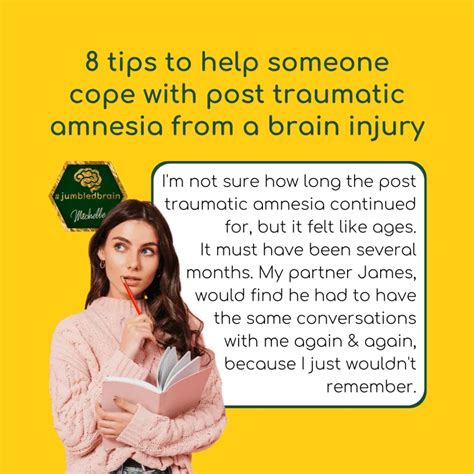 Coping with post traumatic amnesia from brain injury - #jumbledbrain