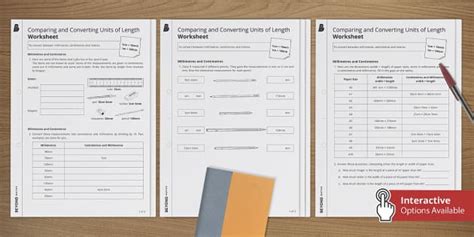 Comparing And Converting Lengths Worksheets - Maths - Beyond