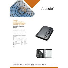 Cartella Portadocumenti Multifunzione In PU - Formato A4 Black | Leroy - 7
