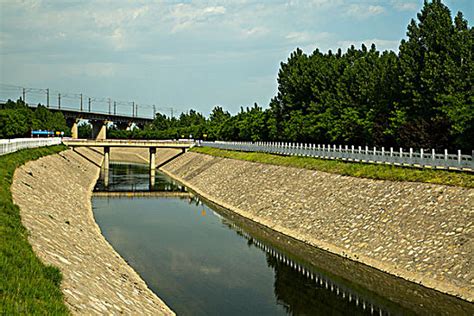 河沟洪水发大水河水高清摄影大图-千库网