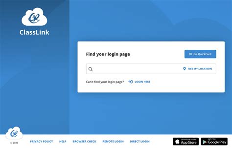 Sign in with ClassLink
