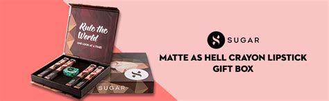 Buy SUGAR Cosmetics Matte As Hell "Bold Is Gold" Crayon Lipstick Gift ...
