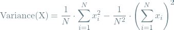 Image result for Variance Alternative Formula