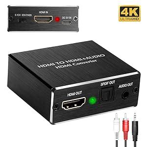 LiNKFOR HDMI Audio Extractor/Converter - HDMI to Optical TOSLINK SPDIF ...