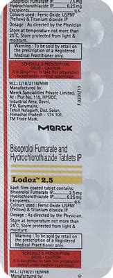Lodoz 2.5 Tablet: Uses, Side Effects, Price, Dosage & More Info - PharmEasy