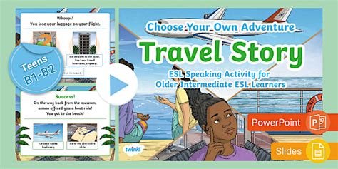 ESL Choose Your Own Adventure: Travel Story [Teens, B1 - B2]