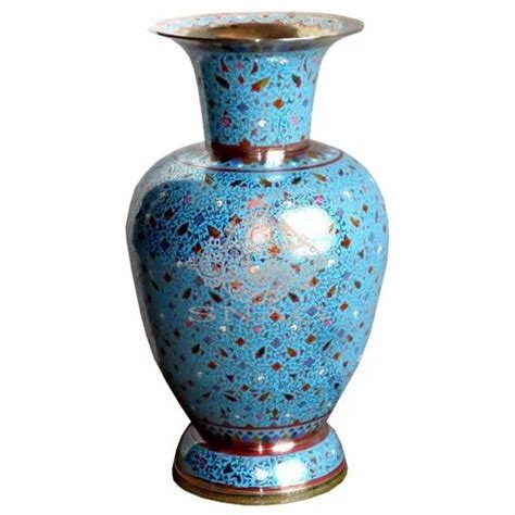 Brass Products - Brass Flower Vase with Fine Artwork MARORI Work ...