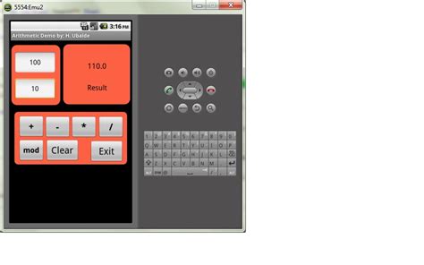 Arithmetic Operation Using Flutter in Android 的图像结果