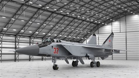Mikoyan MiG-31 Supersonic Interceptor Aircraft Rigged for Maya 3D | 3D ...