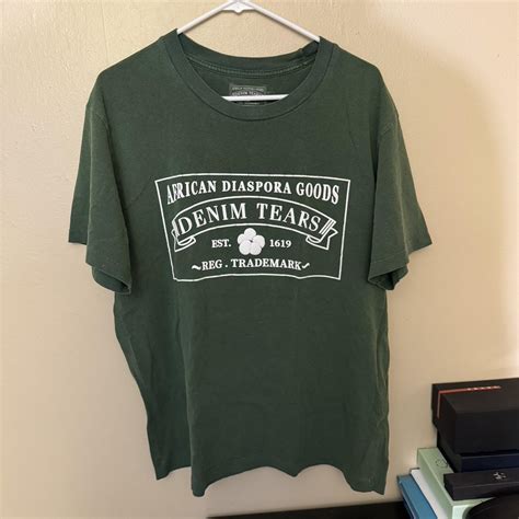 Denim Tears T-Shirt - Green - Depop