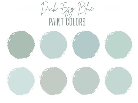 Duck Egg Blue Paint Colors - Etsy