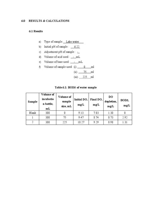 Bod Calculation Formula 的图像结果