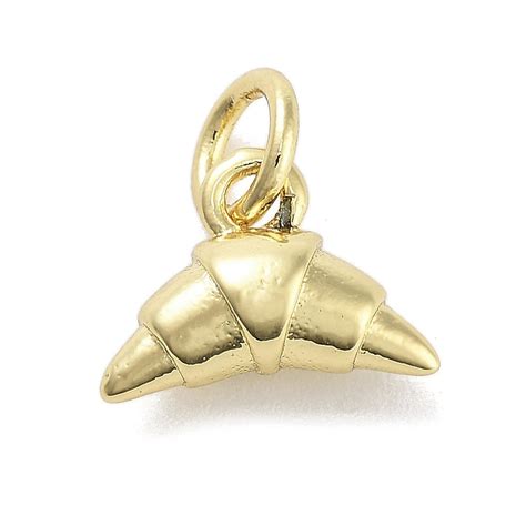 Tiny Gold Croissant Charm – The Charm Shop