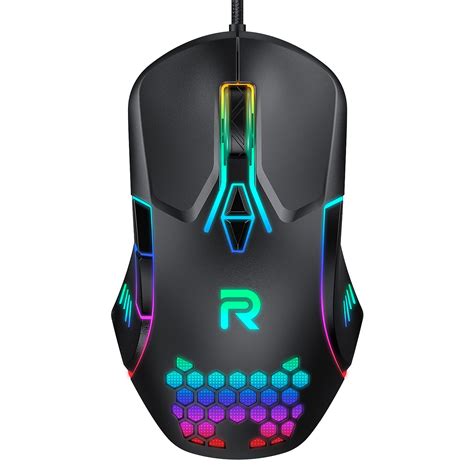 Buy RUNMUS RGB Gaming Mouse with 6 Programmable Buttons for PC, Laptop ...