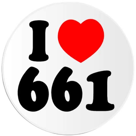 DOPASTICKER I Love 661, Area Code Bakersfield California Phone Decal ...