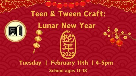 Teen and Tween Craft: Lunar New Year , 301 N Henderson Blvd, Kilgore ...