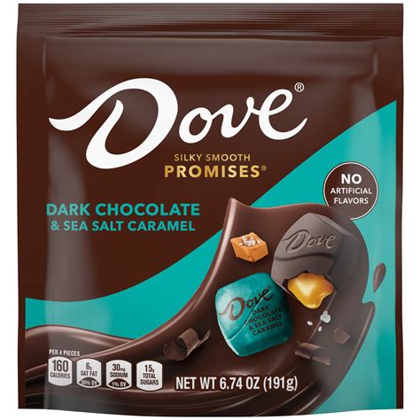 Dove Promises Dark Chocolate & Sea Salted Caramel Candy - 6.74 oz Bag ...