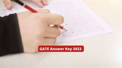 GATE 2023 Answer Key: Download GATE Branch wise Answer Key Paper ...