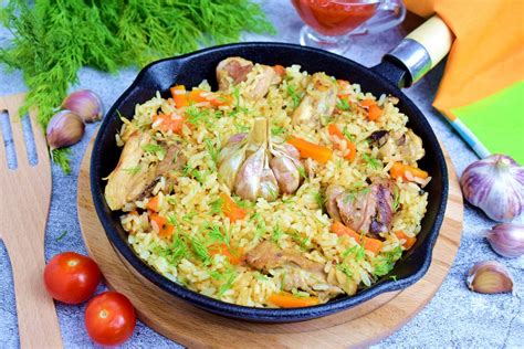 Как приготовить рассыпчатый плов с курицей без казана - 1000.menu