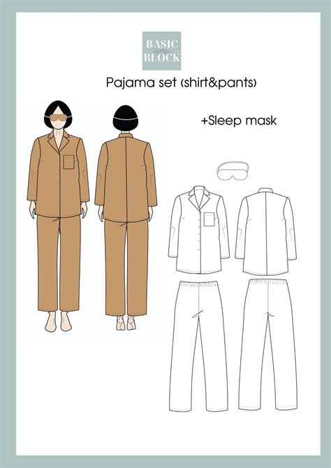 Printable Pdf pajama sets sewing pattern for women regular& | Etsy