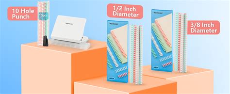 TWINZEN Ring Binder | Multipurpose Book Binder Rings | 30 Hole Click ...