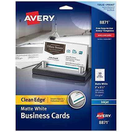 Avery Business Card Template 12 Per Sheet - Cards Design Templates
